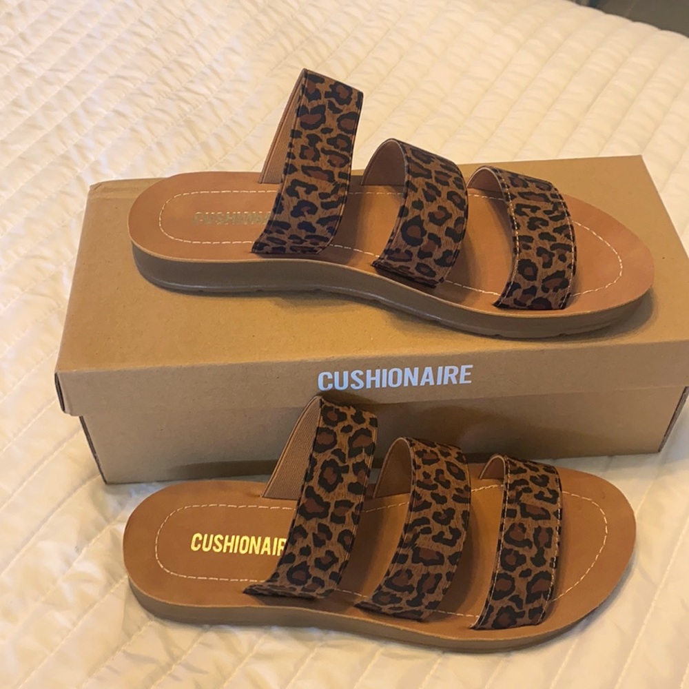 Leopard sandals